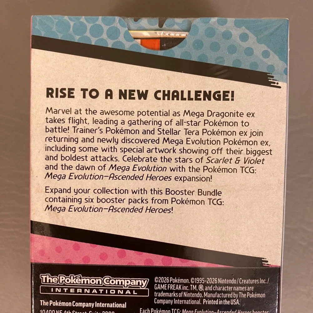 Pokemon TCG Scarlet & Violet Mega Evolution Ascended Heroes Booster Bundle NEW